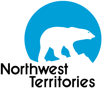 Northwest Territories logo of outline of a polar bear.